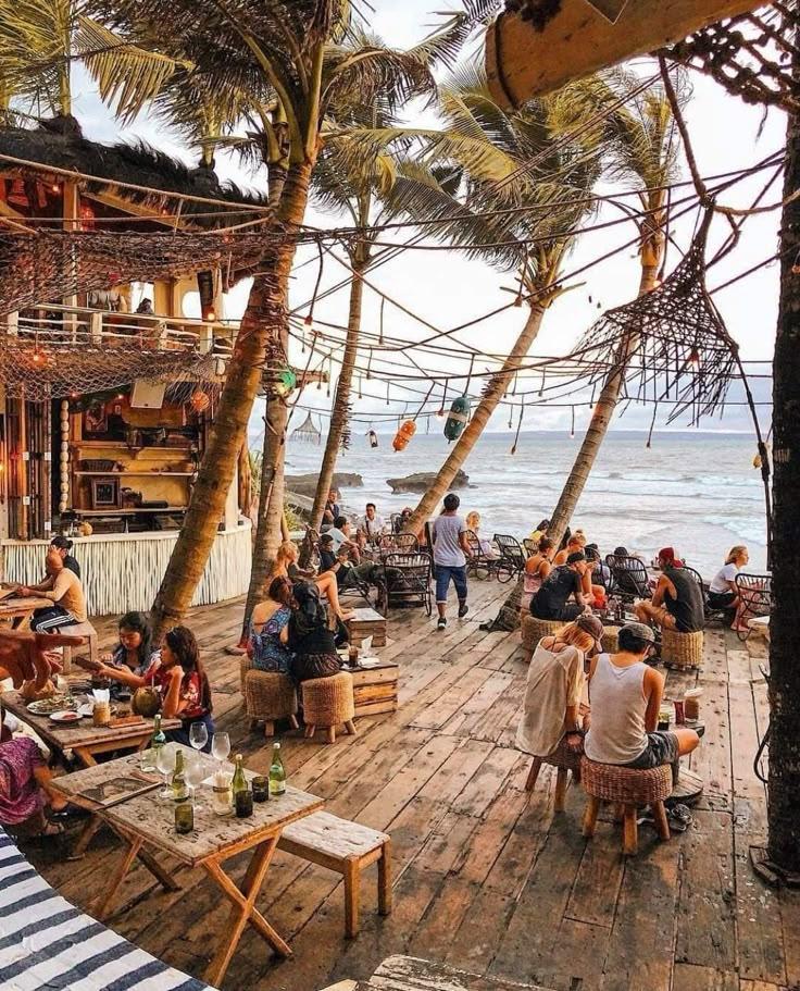 A fresh tropical fruit platter served at a beach cafe